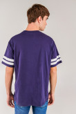 Camiseta, con estampado en frente y mangas, de Yale