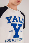 Camiseta, con estampado en frente, de Yale