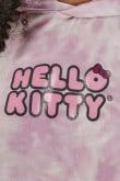 Buzo Tie dye con capota, estampado de Hello Kitty