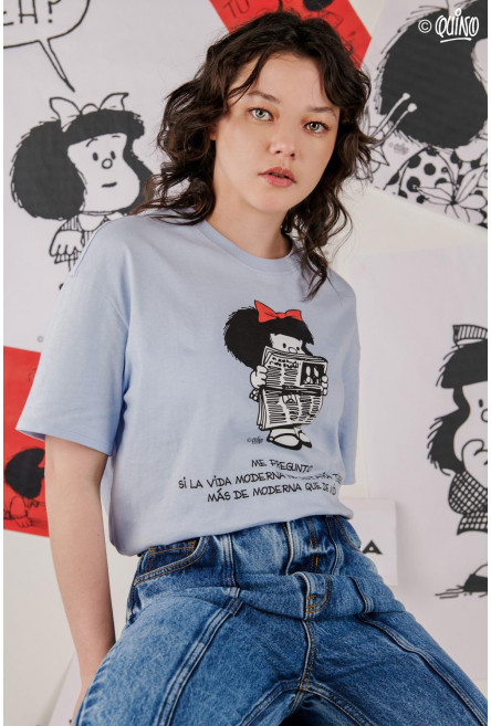 Camiseta, con estampado en frente de Mafalda