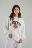 Buzo cuello redondo, con estampado en frente y manga, de Harvard