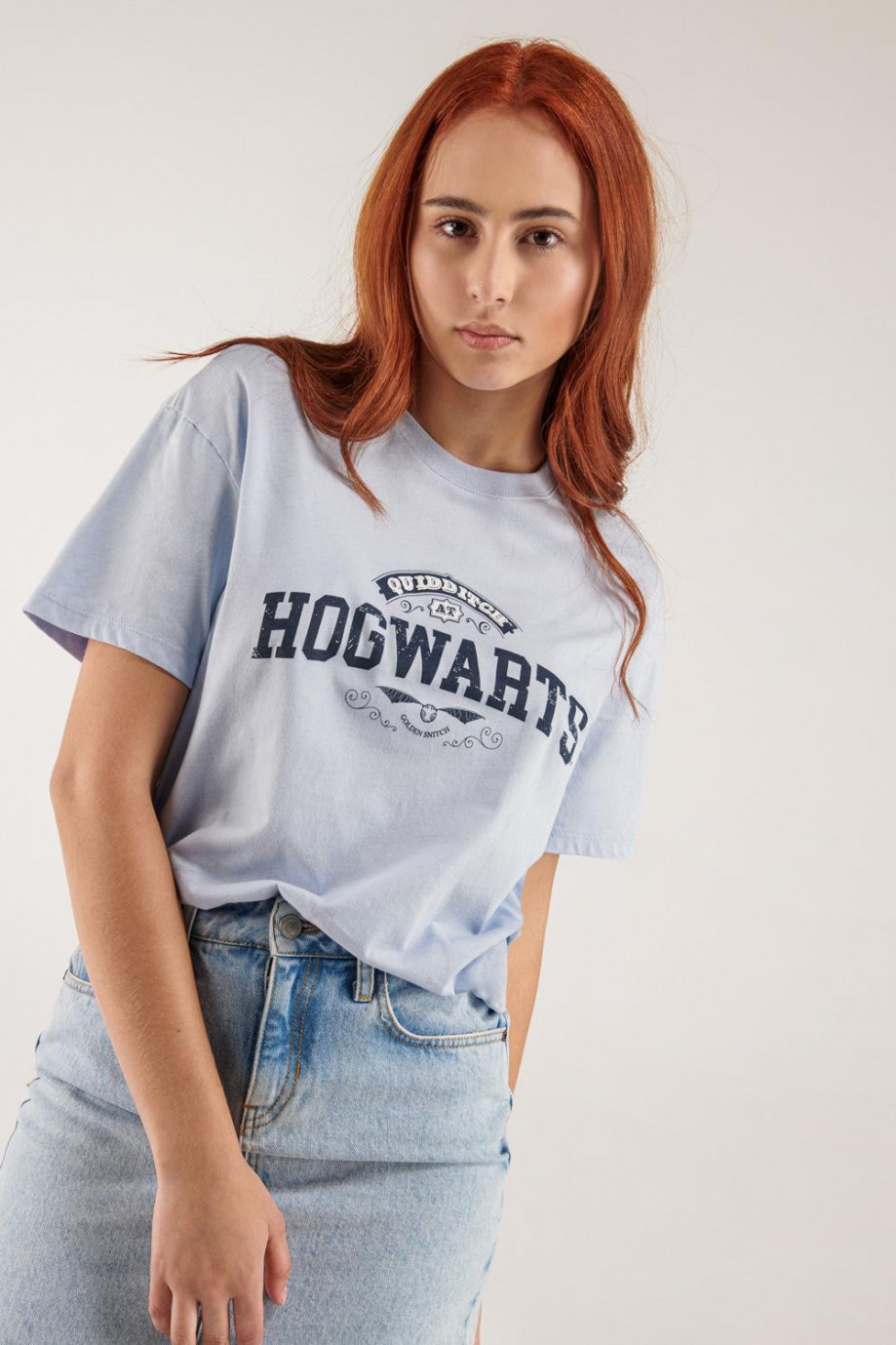Camiseta manga corta estampado de Harry Potter.