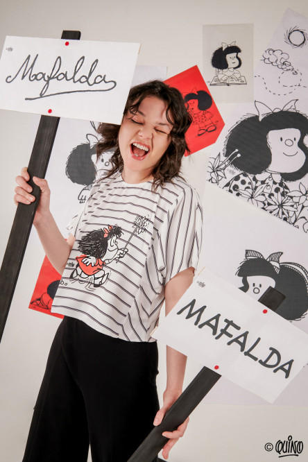Blusa con estampado de Mafalda
