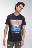 Camiseta manga corta, estampado de Tiburón.