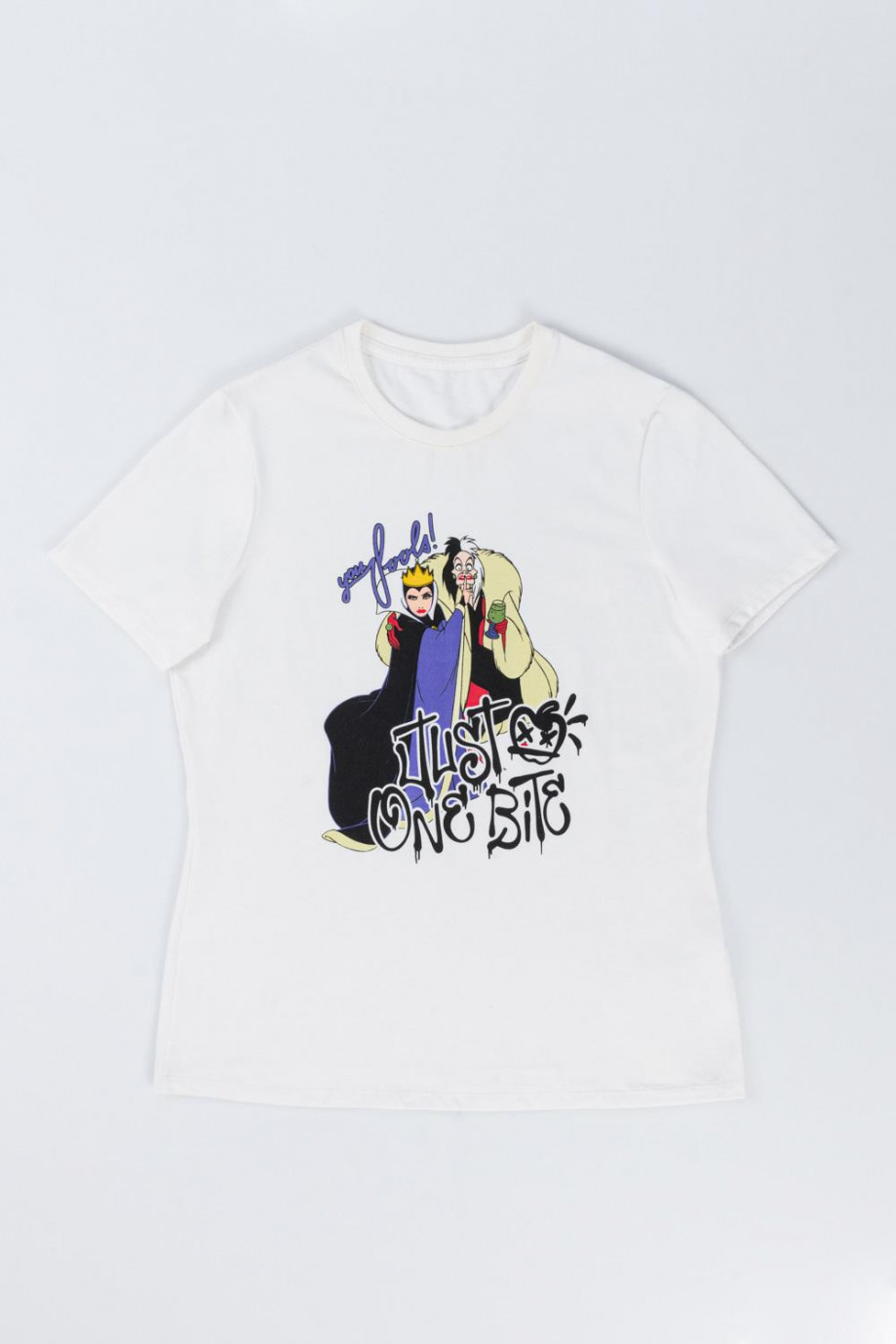 Camiseta, estampado de Cruella de Vil y Evil Queen