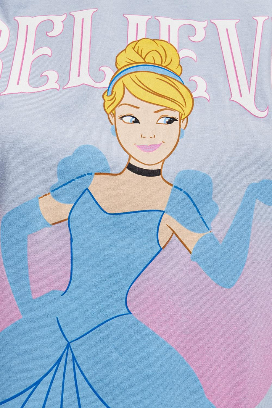 Camiseta, estampado de la princesa Cenicienta.
