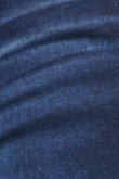 Jean azul súper skinny con 5 bolsillos y costuras cafés
