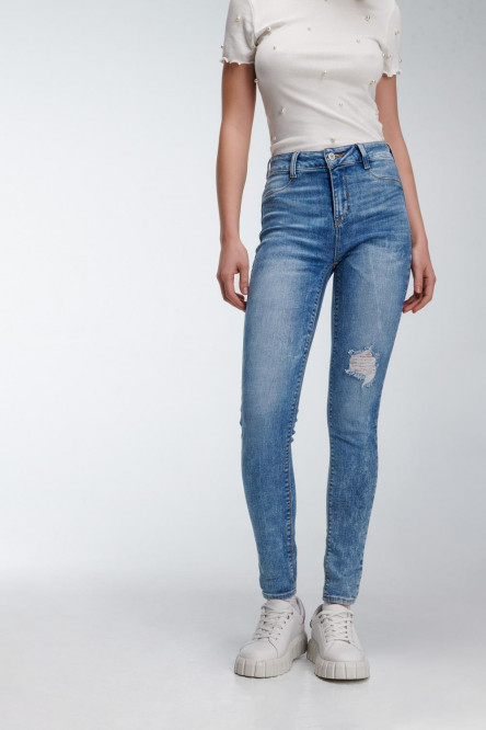 Jean Jegging tiro alto