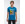 Camiseta de Pac-Man azul manga corta