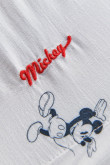 Blusa manga corta blanca con estampados de Mickey