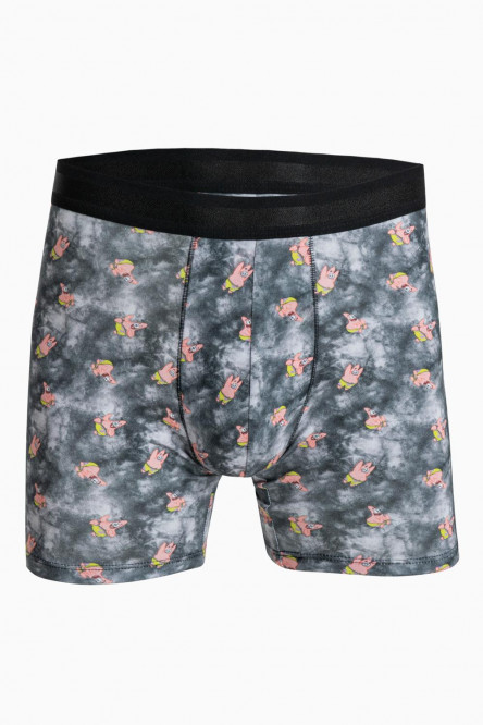 Bóxer midway brief gris oscuro con estampados de Patricio Estrella