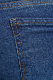 Jean súper skinny azul oscuro con desgastes de color y 5 bolsillos