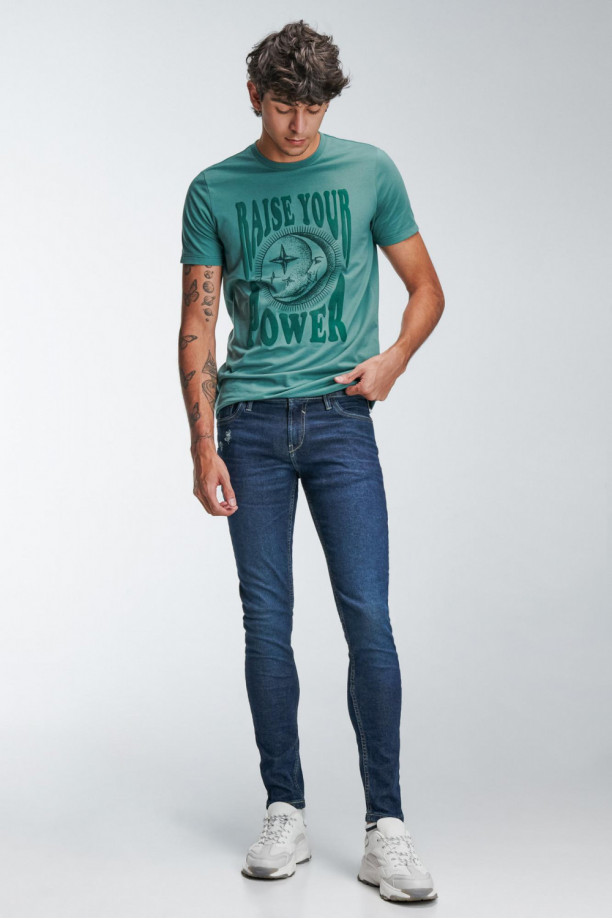 Jean skinny fit tiro bajo