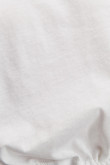 Camiseta manga corta unicolor con cordón en bajo para anudar.