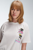 Camiseta manga corta, estampado de Hello Kitty