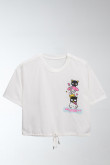 Camiseta manga corta, estampado de Hello Kitty