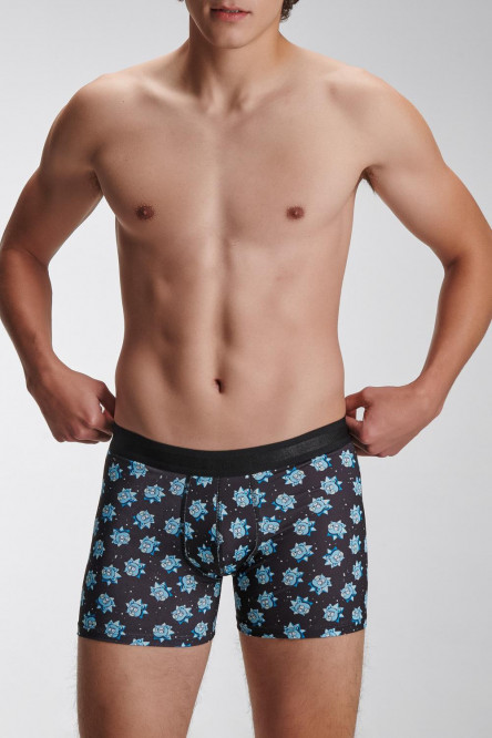 Bóxer brief negro con diseños de Rick & Morty