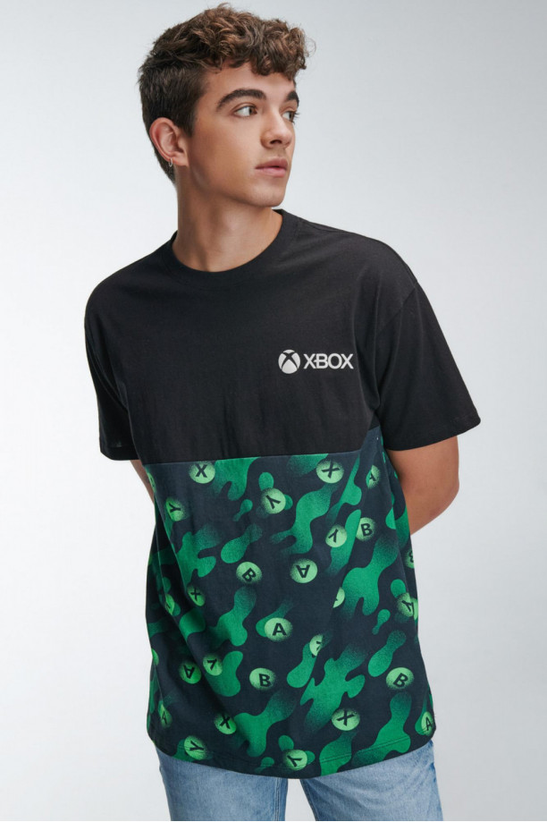 Juntar Cumbre Perpetuo Camiseta manga corta, con estampado de Xbox