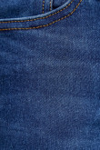 Jean azul tiro bajo súper skinny con costuras en contraste