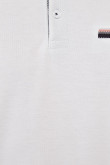 Camiseta Polo unicolor con Rectilineo.
