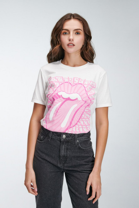 Camiseta, estampado de Rolling Stones