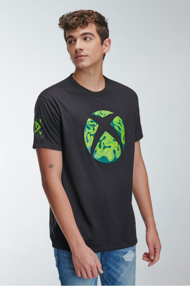 Juntar Cumbre Perpetuo Camiseta manga corta, con estampado de Xbox