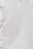 Blusa cuello redondo crema clara con mangas largas aglobadas
