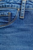 Jean jegging azul medio tiro súper alto con rotos en frente