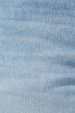 Jean azul claro skinny con costuras en contraste y tiro bajo
