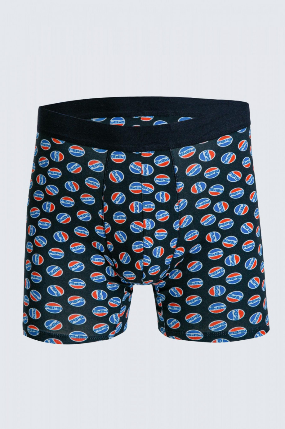 Bóxer midway brief azul intenso con estampados de Pepsi