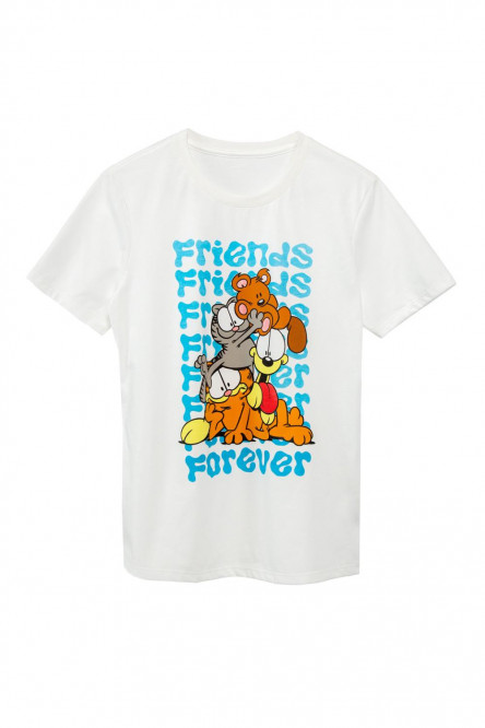 Camiseta, estampado de Garfield.
