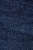 Short tiro alto en jean azul intenso con doblez en bordes inferiores