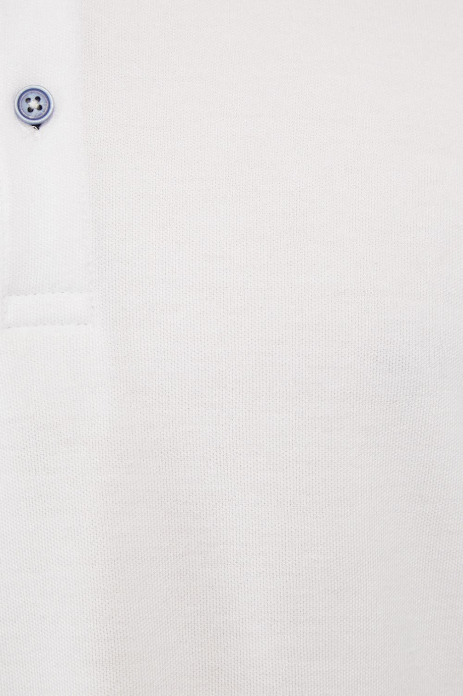 Camiseta Polo unicolor con cuello y puños tejidos