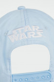 Cachucha azul clara con visera curva y diseños de Star Wars