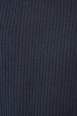 Suéter unicolor cuello alto con texturas de canal
