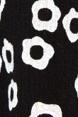 Blusa unicolor manga corta con estampados de figuras