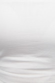 Blusa blanca manga sisa tipo corset con tiras aglobadas