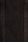 Chaqueta negra en jean oversize con botones metálicos