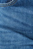Jean 90´S azul oscuro con roto en frente, tiro alto y bota ancha