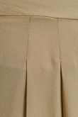 Pantalón kaki culotte con aberturas en los costados