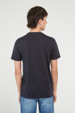 Camiseta azul intenso con estampado de Monopolio y mangas cortas