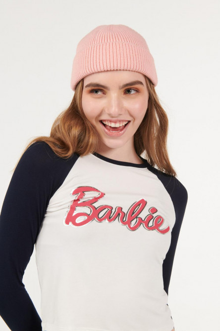 Camiseta, estampado de Barbie