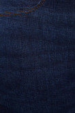 Jean azul intenso tipo jegging tiro alto con hilos en contraste