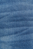 Jean carrot azul medio tiro bajo con detalles en láser