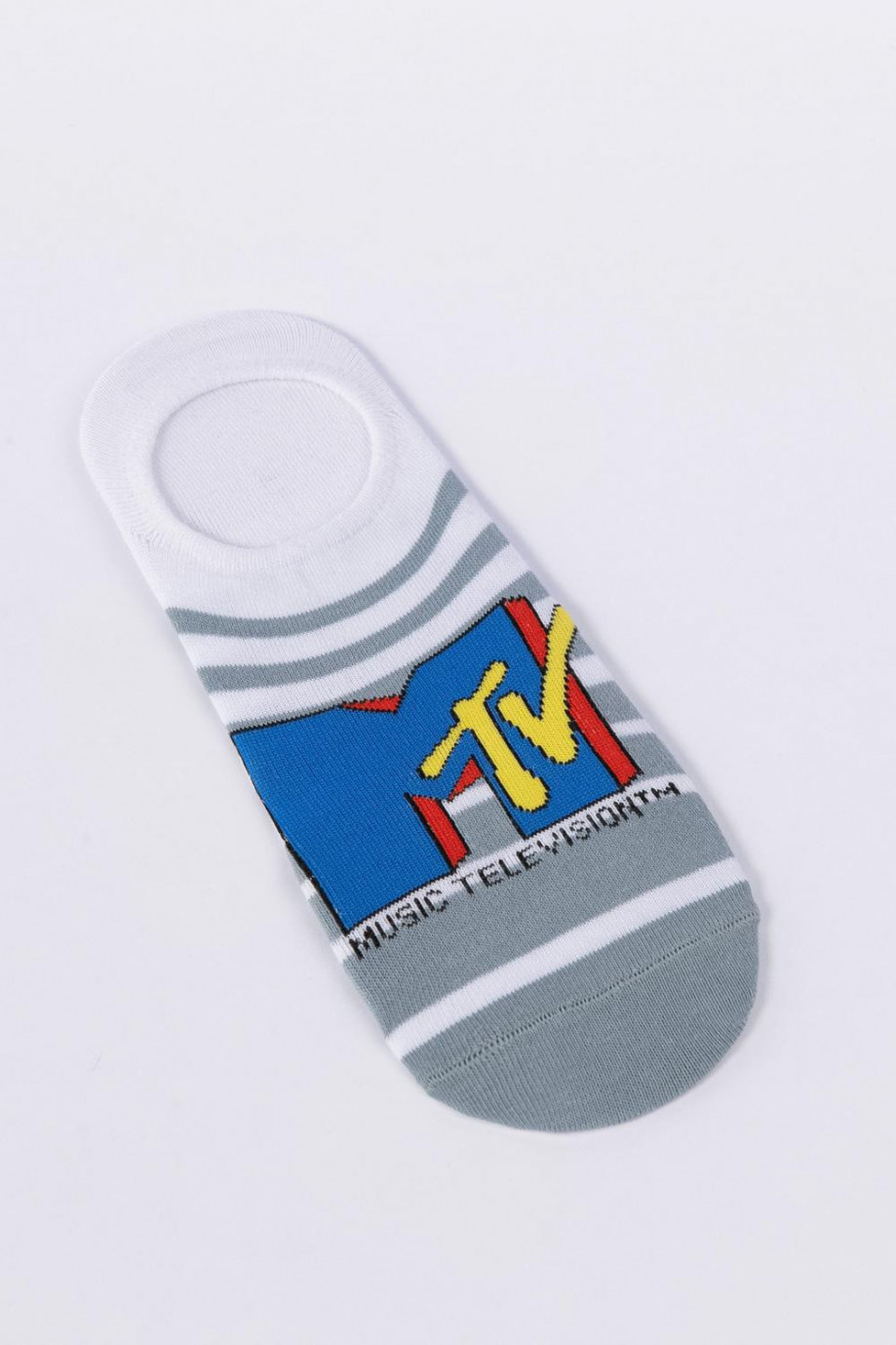 Medias baletas gris medio con diseño de MTV