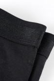 Bóxer brief negro con elástico en la cintura y costuras planas