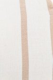 Camisa manga corta unicolor con rayas estampadas