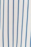 Blusa manga corta unicolor con estampados y cuello camisero