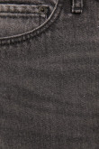Jean 90´S tiro bajo gris oscuro con costuras en contraste