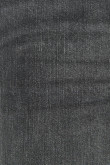 Jean slim tiro bajo gris oscuro con costuras en contraste